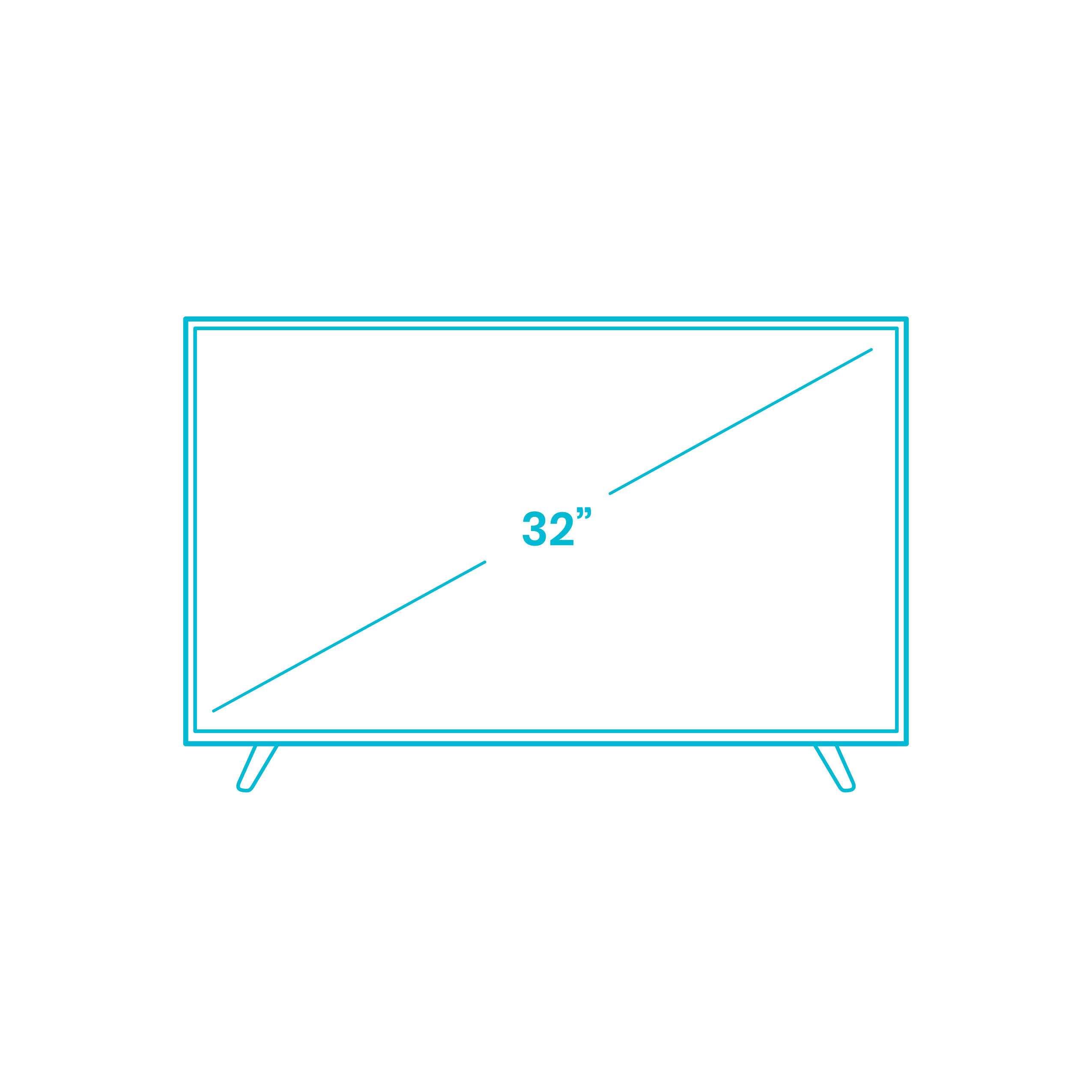 Digital Televisions Tvs Vizio 32 Inch D Series Tv Size Editable Svg Line Art Free Vectors